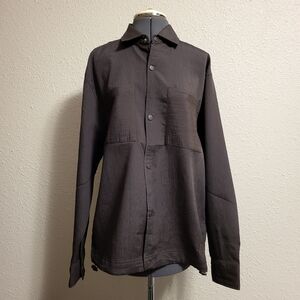 NWT Saints Studio Brown Button-Up Lightweight Jacket Size Small